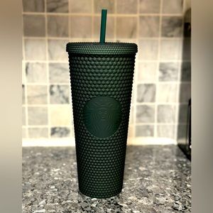 Starbucks matte dark green tumbler